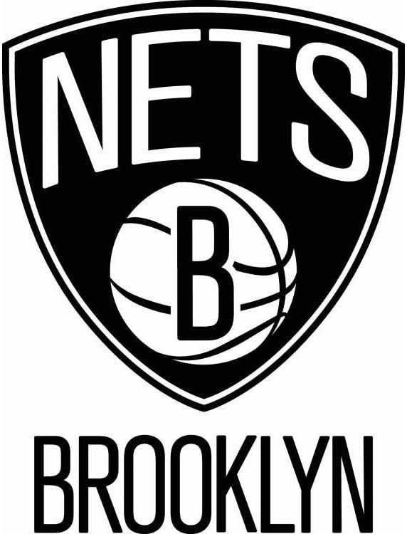 Rico Industries NBA Brooklyn Nets Small Static Cling Decal