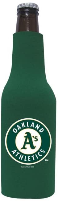 Oakland Athletics A's 1/2 Liter Water Soda Bottle Beverage Insulator Holder Cooler with Clip