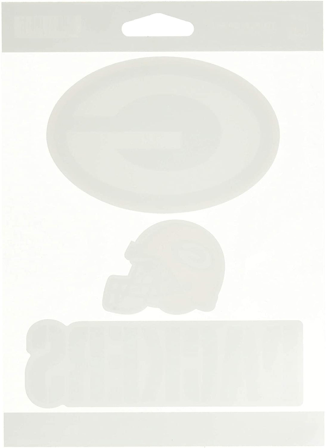 NFL Rico Industries Die Cut 3-Piece Triple Spirit Sticker Sheet, Green Bay Packers