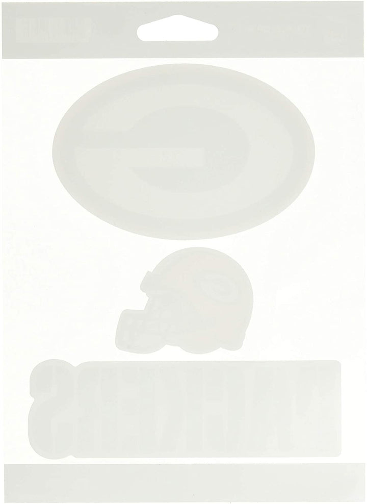 NFL Rico Industries Die Cut 3-Piece Triple Spirit Sticker Sheet, Green Bay Packers