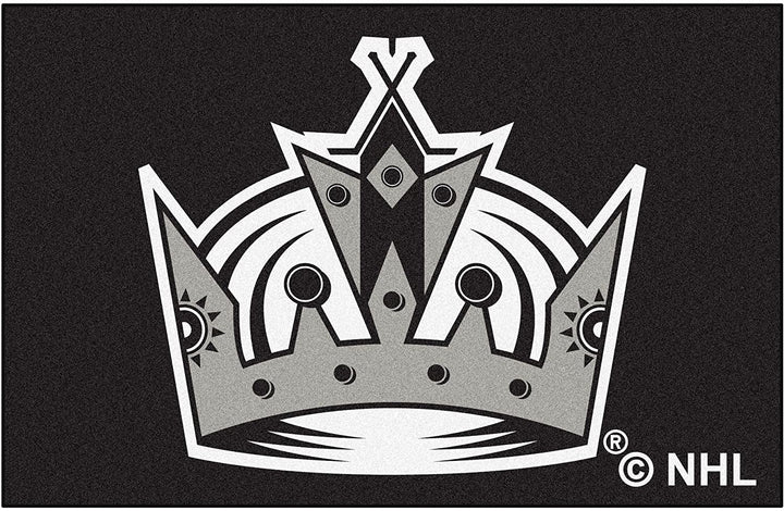 Los Angeles Kings Floor Mat Area Rug, 20x30 Inch, Nylon, Anti-Skid Backing