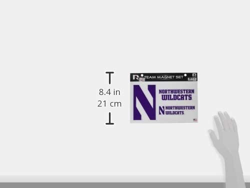 Northwestern University Wildcats Multi Magnet Sheet Shape Cut 8x11 Inch
