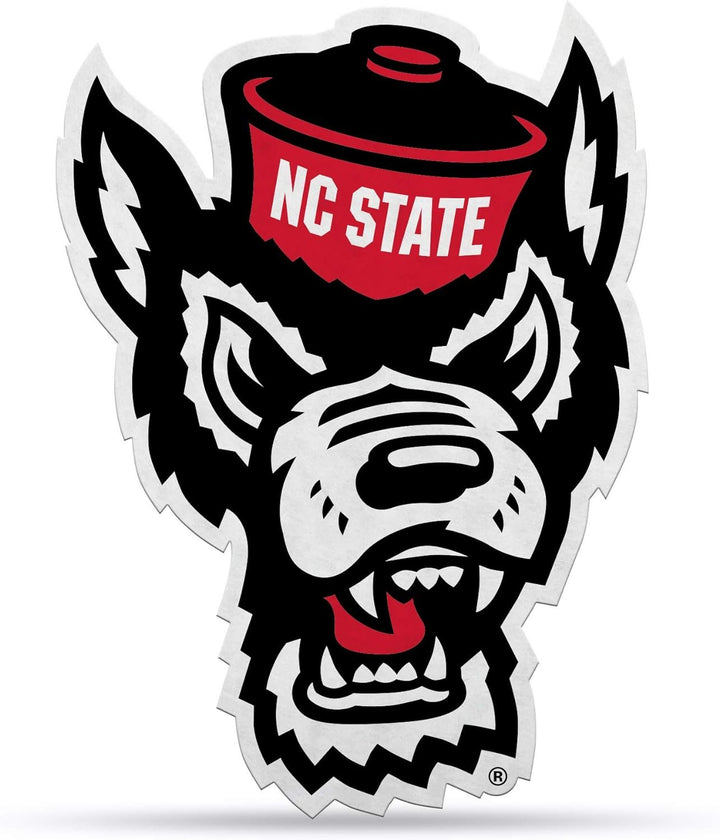 North Carolina State University Wolfpack Soft Felt Wall Pennant, Primary Design, 18 Inch, Easy to Hang