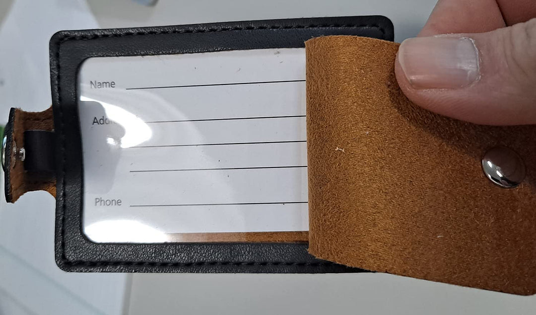 Rico Industries NFL San Francisco 49ers Red Laser Engraved Ultra Suede Luggage Tag - Includes ID Card