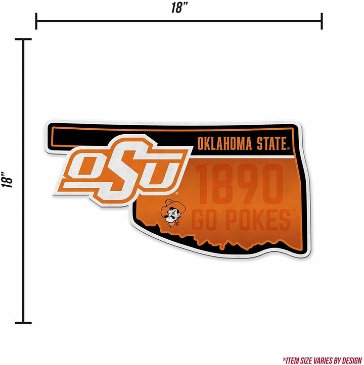 Oklahoma State Cowboys Pennant State Shape 18 Inch Soft Felt University of