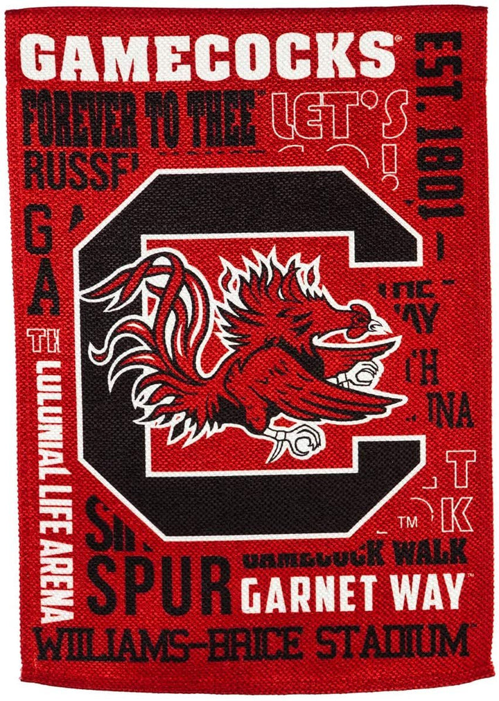 University of South Carolina Gamecocks Premium Double Sided Banner Flag 28x44 Inch Fan Rules Design Indoor Outdoor