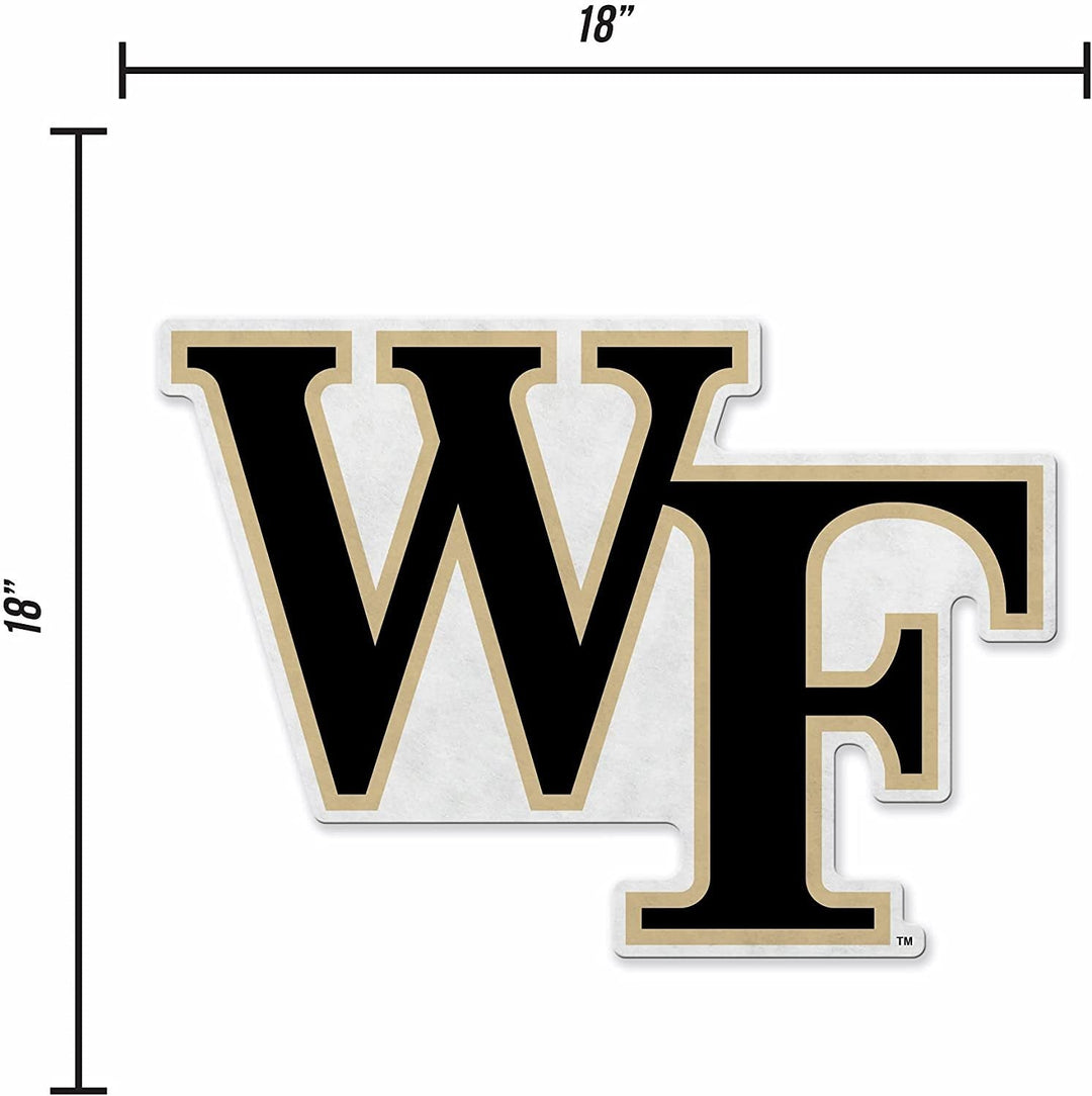 Rico Industries NCAA Wake Forest Demon Deacons Primary Logo Shape Cut Pennant