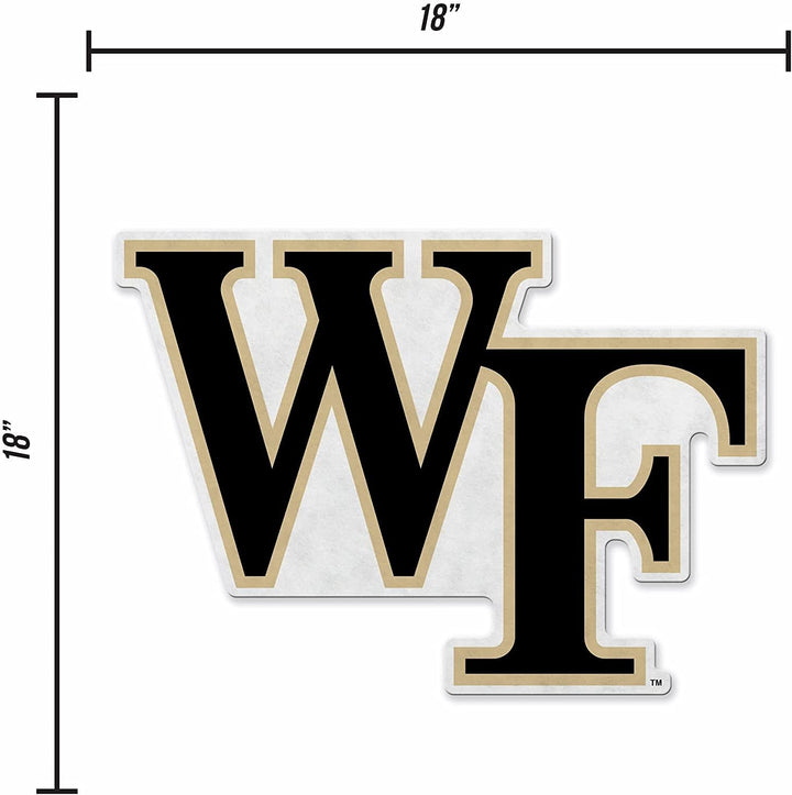 Rico Industries NCAA Wake Forest Demon Deacons Primary Logo Shape Cut Pennant