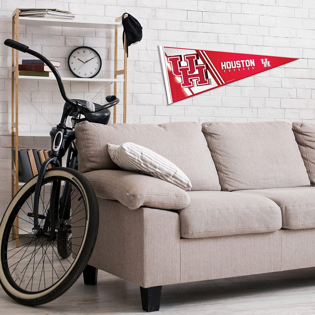 University of Houston Cougars Soft Felt Pennant, 12x30 Inch, Easy To Hang