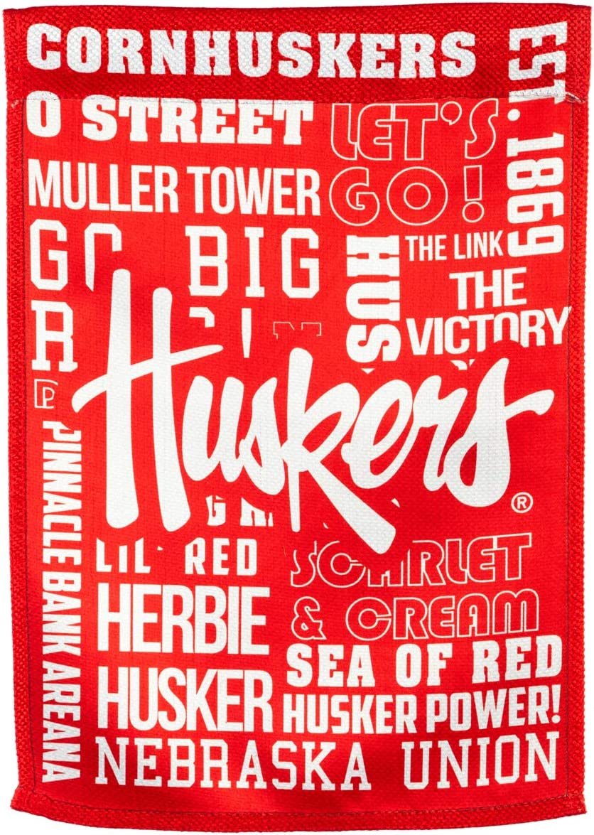 University of Nebraska Cornhuskers Premium Double Sided Banner Flag 28x44 Inch Fan Rules Design Indoor Outdoor
