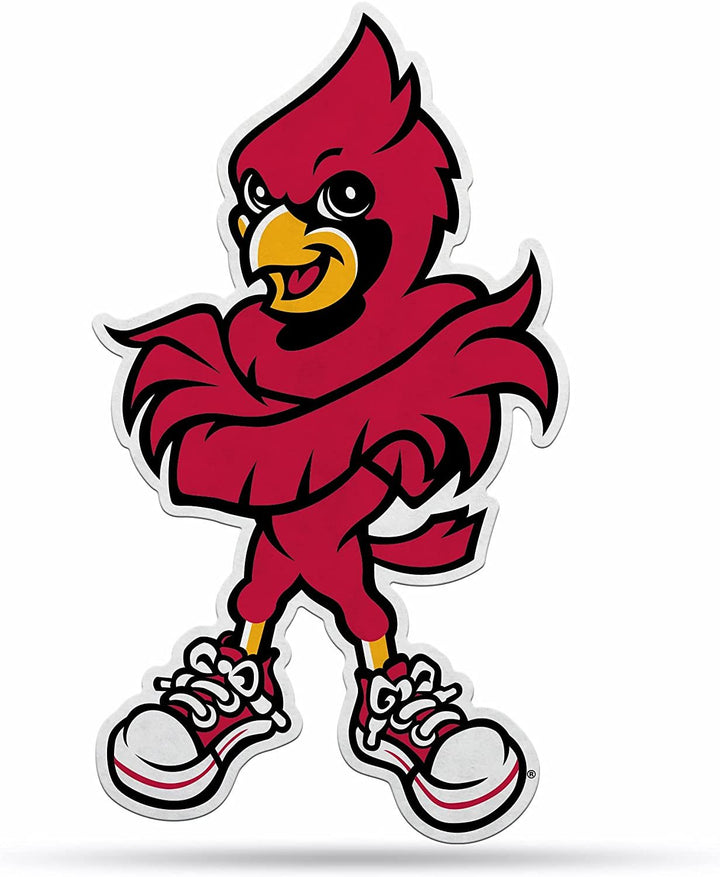 Rico Industries NCAA Louisville Cardinals Shape Cut Mascot Pennant - Home, Living Room, Bedroom, Mancave Decor - Soft Felt Material - Made