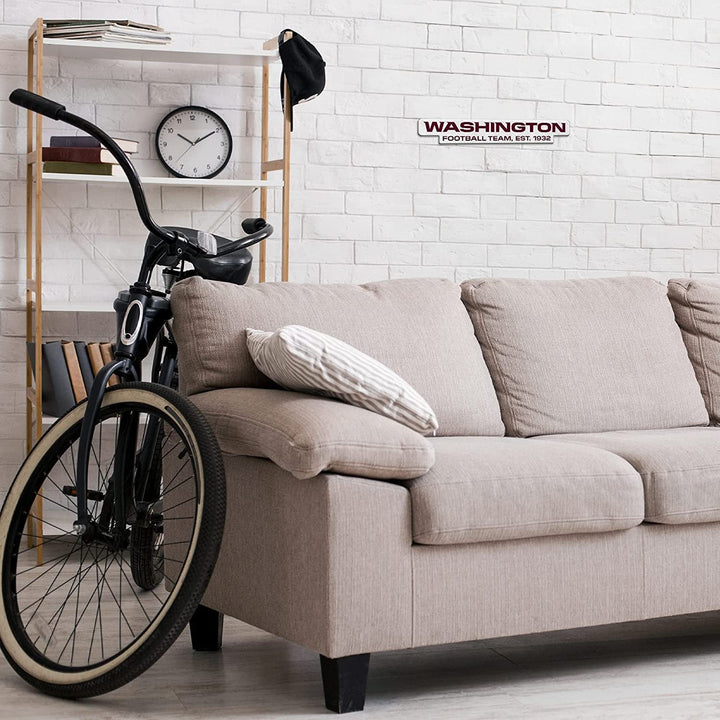 Washington Commanders Football Team Soft Felt Pennant, Logo Design, Shape Cut, 18 Inch, Easy To Hang