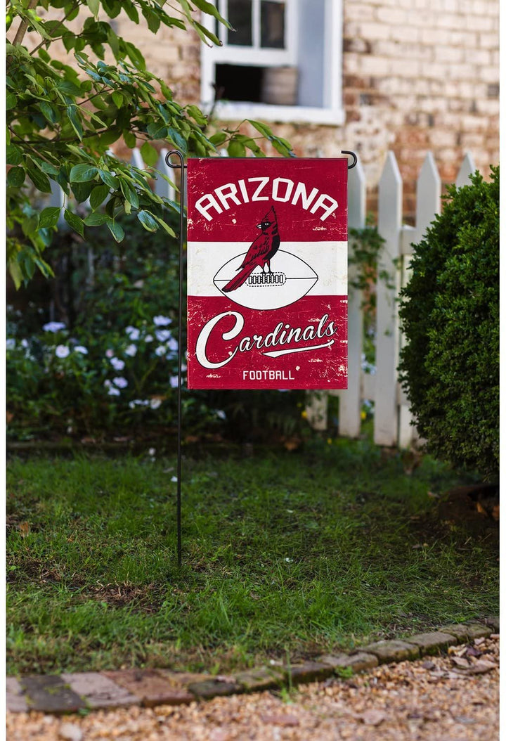 Arizona Cardinals Premium House Flag Banner, Double Sided, Retro Vintage Style, Linen, 28x44 Inch
