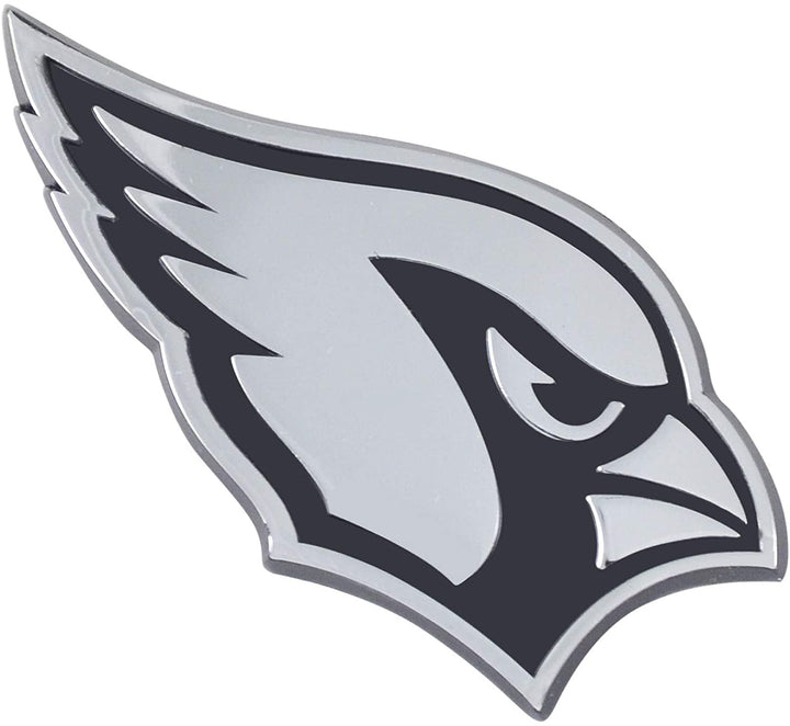 Arizona Cardinals Solid Metal Raised Auto Emblem Decal Adhesive Backing