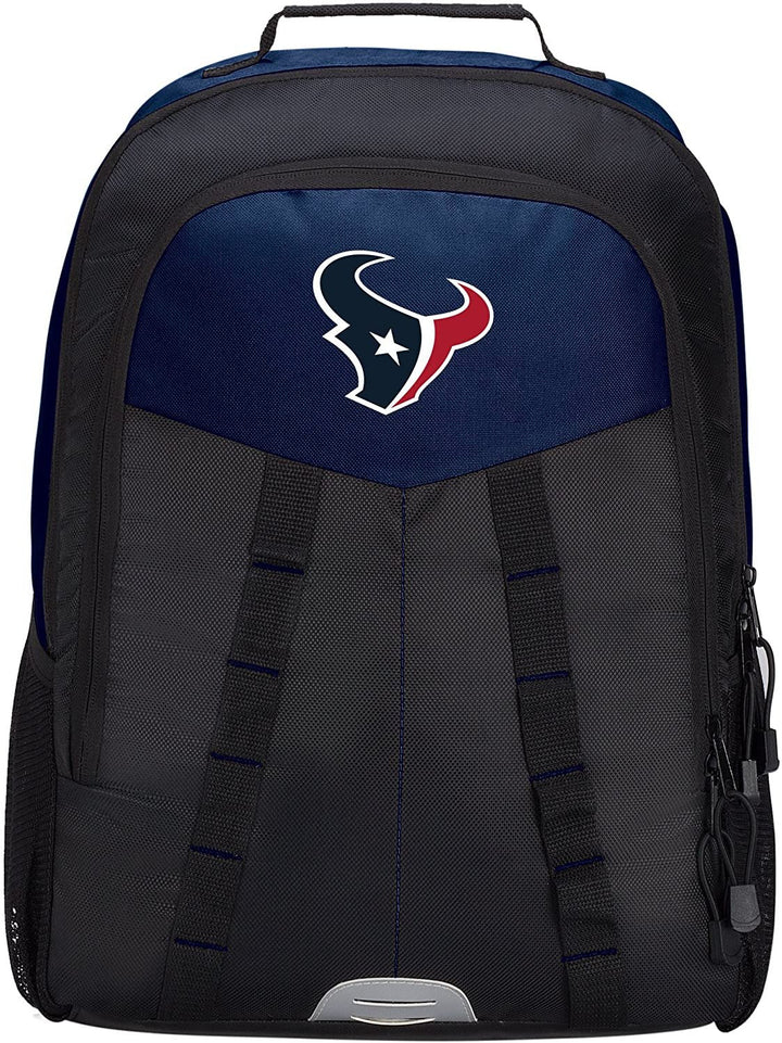 Houston Texans Backpack Premium Embroidered Heavy Duty Scorcher Design, 18.5x12.5x5 Inch