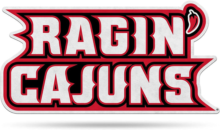 University of Louisiana Lafayette Ragin Cajuns Soft Felt Pennant, Primary Logo Design, Shape Cut, 18 Inch, Easy To Hang