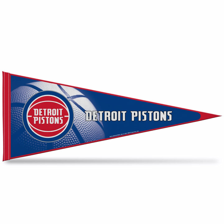 Detroit Pistons Pennant 12x30 Inch Soft Felt
