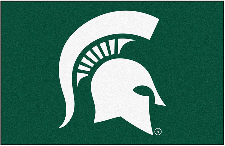 Michigan State University Spartans Floor Mat Area Rug, 20x30 Inch, Nylon, Anti-Skid Backing