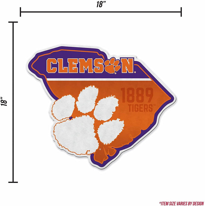 Clemson Tigers Pennant State Shape 18 Inch Soft Felt University of