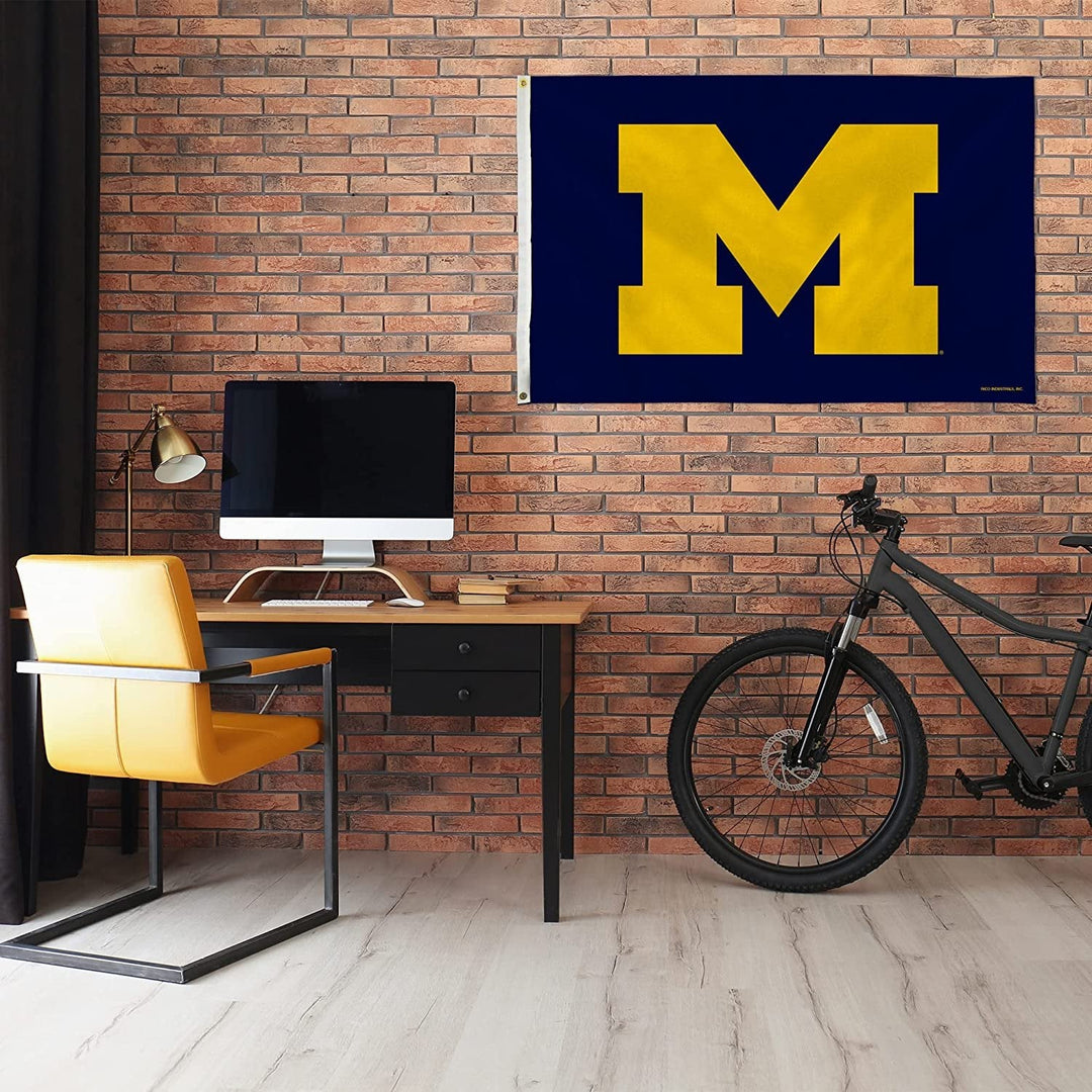 University of Michigan Wolverines Premium 3x5 Flag Banner Metal Grommets Outdoor Indoor