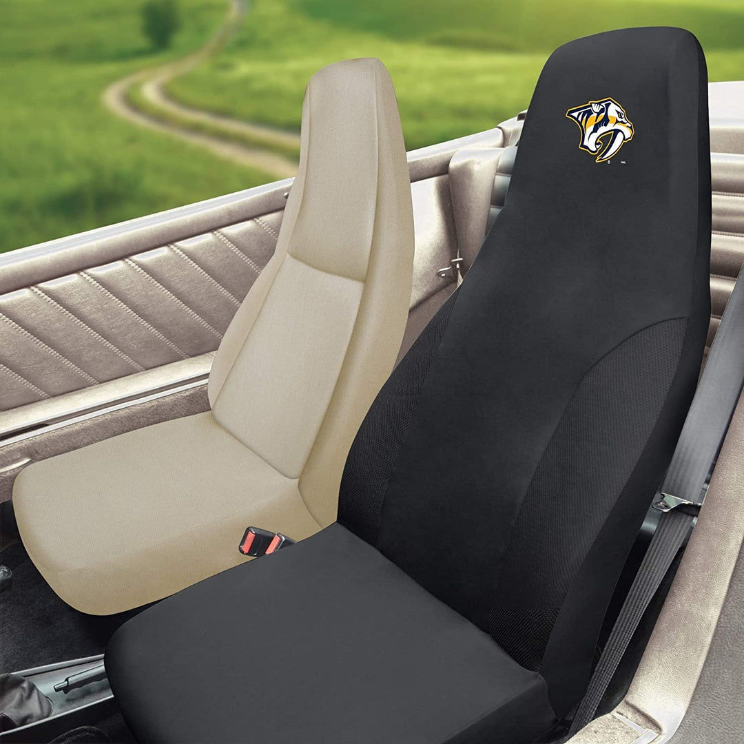 Nashville Predators Bucket Auto Seat Cover 48x20 Inch Elastic