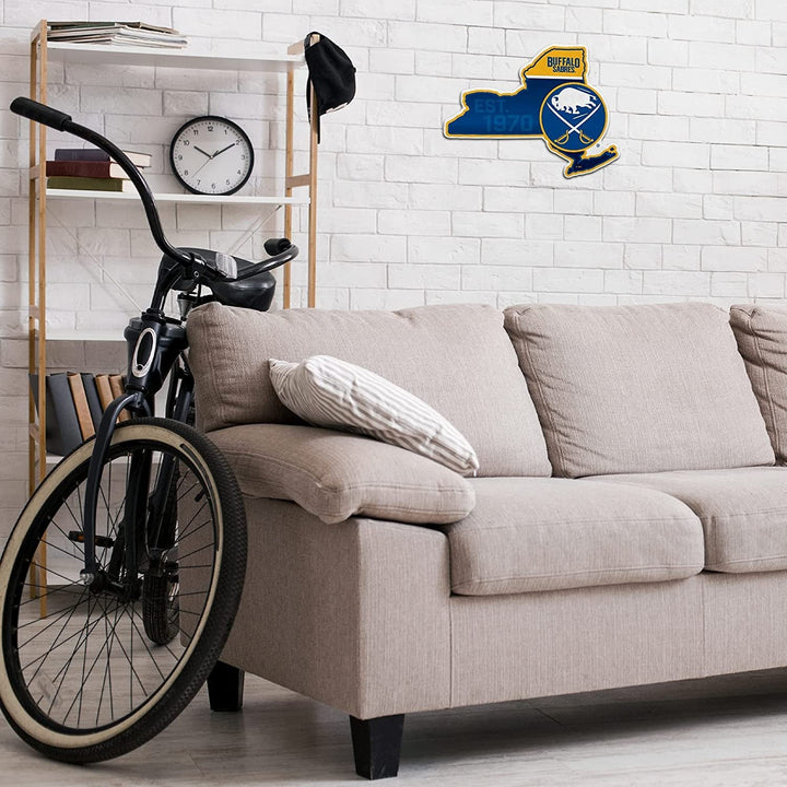 Buffalo Sabres 18" State Shape Pennant Soft Felt