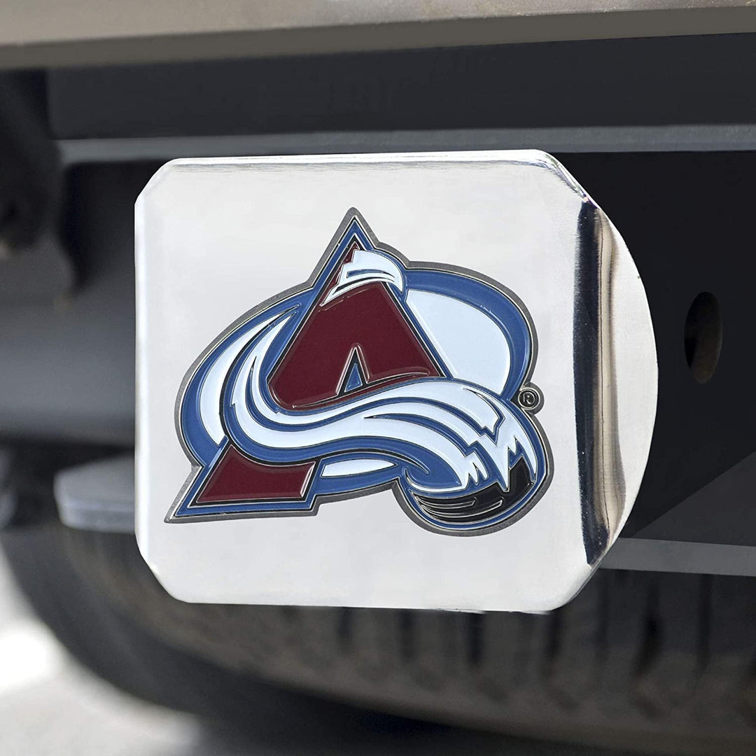 Colorado Avalanche Solid Metal Hitch Cover with Metal Emblem for 2 Inch Receiver