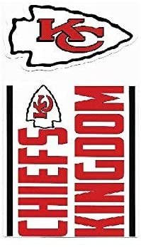 Kansas City Chiefs Double Up Die Cut 2-Piece Sticker Sheet
