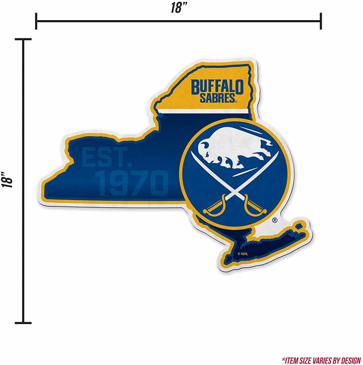 Buffalo Sabres 18" State Shape Pennant Soft Felt