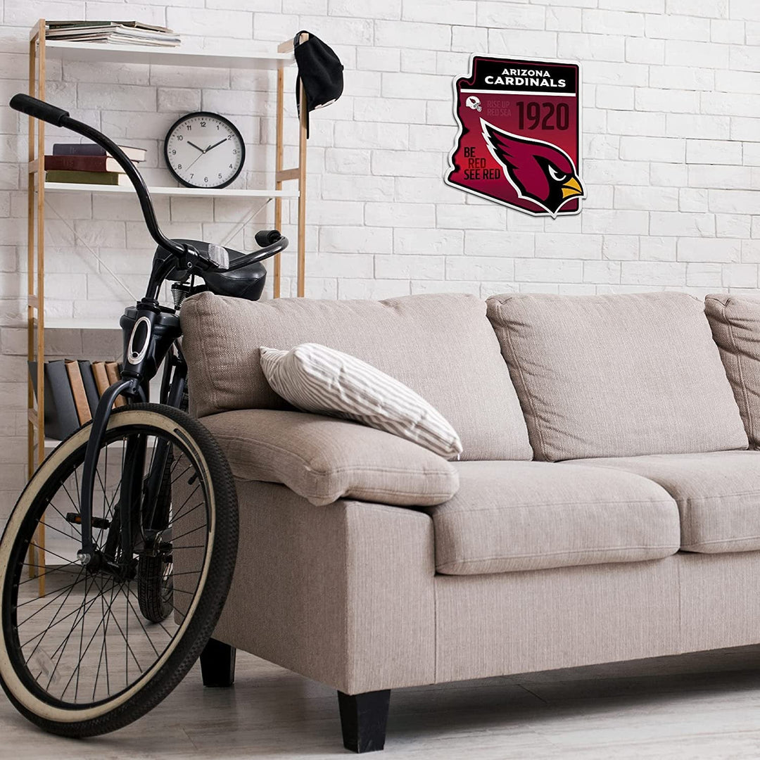 Arizona Cardinals Pennant State Shape 18 Inch Soft Felt