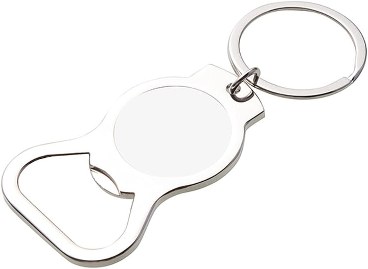 Tampa Bay Lightning Premium Solid Metal Bottle Opener Keychain, Silver Key Ring, Team Logo