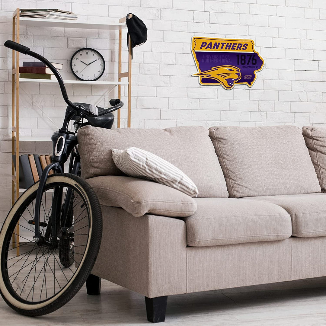 Northern Iowa Panthers Pennant State Shape 18 Inch Soft Felt University of