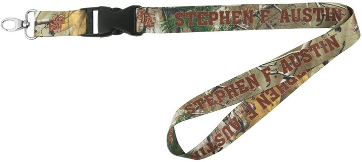 Stephen F Austin University Lumberjacks Realtree Xtra® CamoLanyard Keychain Double Sided Breakaway Safety Design Adult 18 Inch