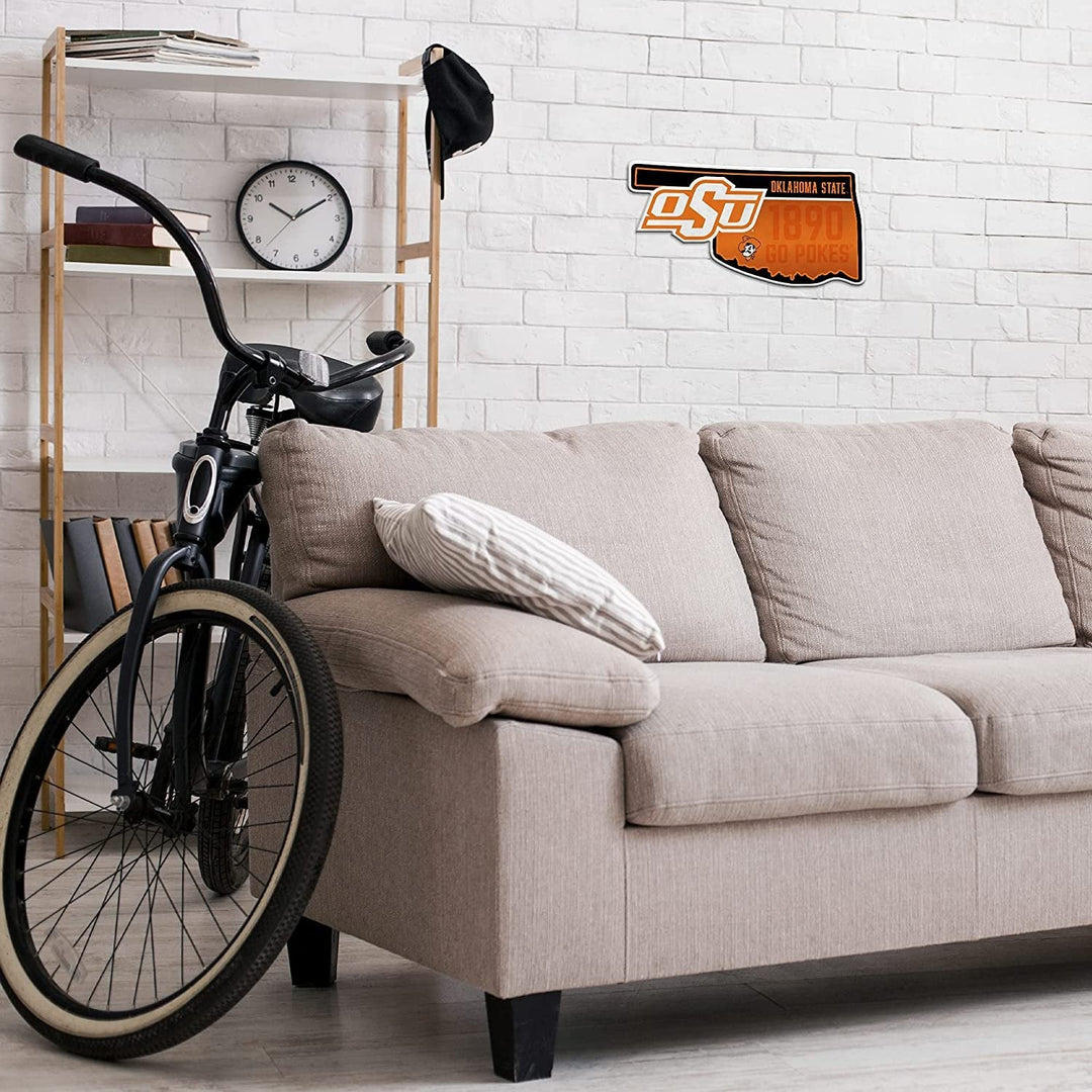 Oklahoma State Cowboys Pennant State Shape 18 Inch Soft Felt University of