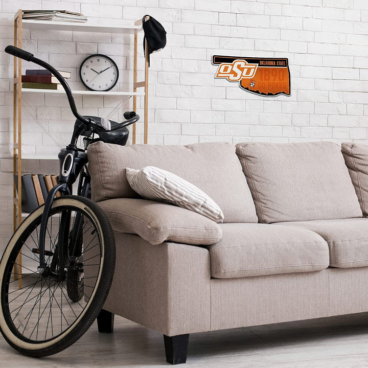 Oklahoma State Cowboys Pennant State Shape 18 Inch Soft Felt University of