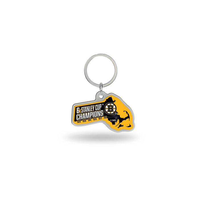 Rico Industries NHL Boston Bruins Champ State Shape Keychain
