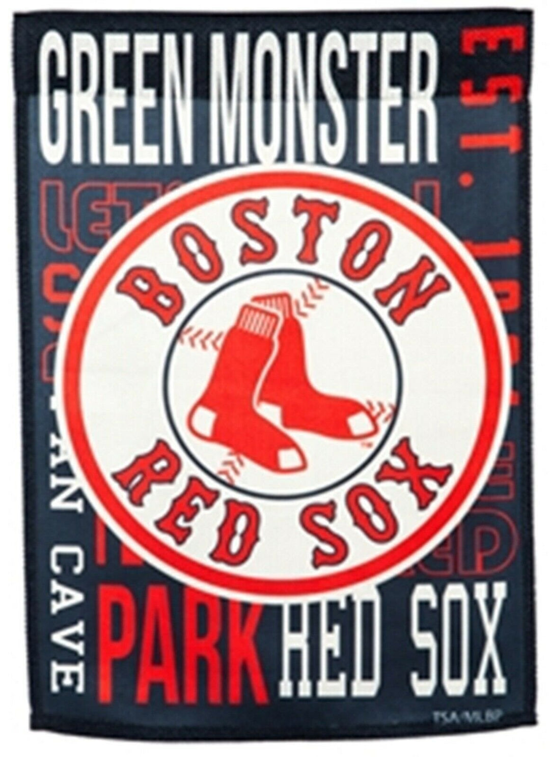 Boston Red Sox Fan Rules Deluxe 2-Sided 28x44 Banner Outdoor House Flag Baseball