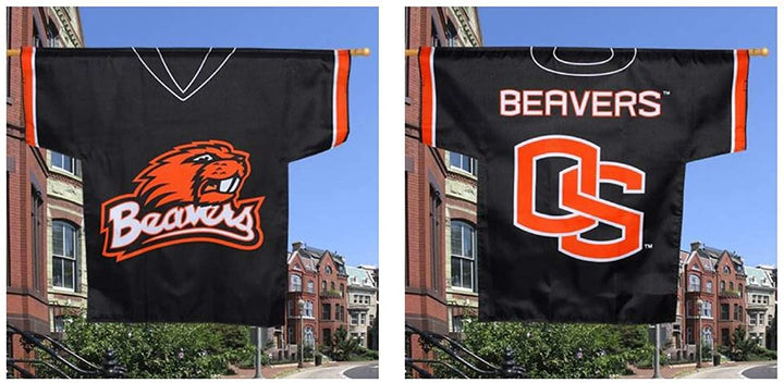 Oregon State University Beavers Premium 2-Sided Banner Flag, Jersey Design, 30x34 Inch