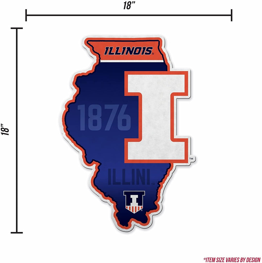 Illinois State University Redbirds Soft Felt Pennant, State Design, Shape Cut, 18 Inch, Easy To Hang