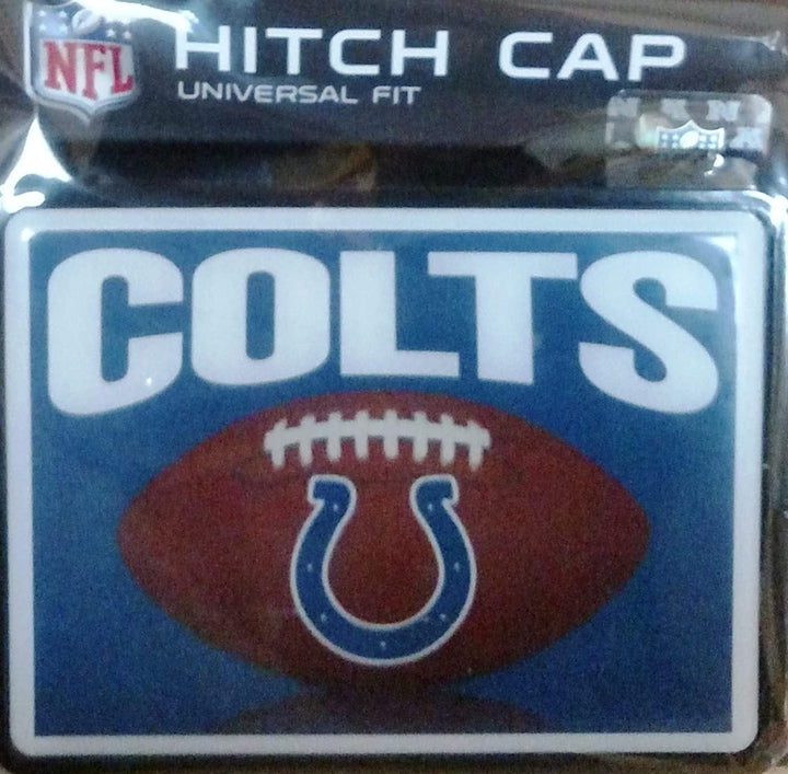 Indianapolis Colts Football Design Plastic Universal Bumper Trailer Auto Hitch Cover Football