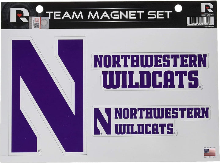 Northwestern University Wildcats Multi Magnet Sheet Shape Cut 8x11 Inch