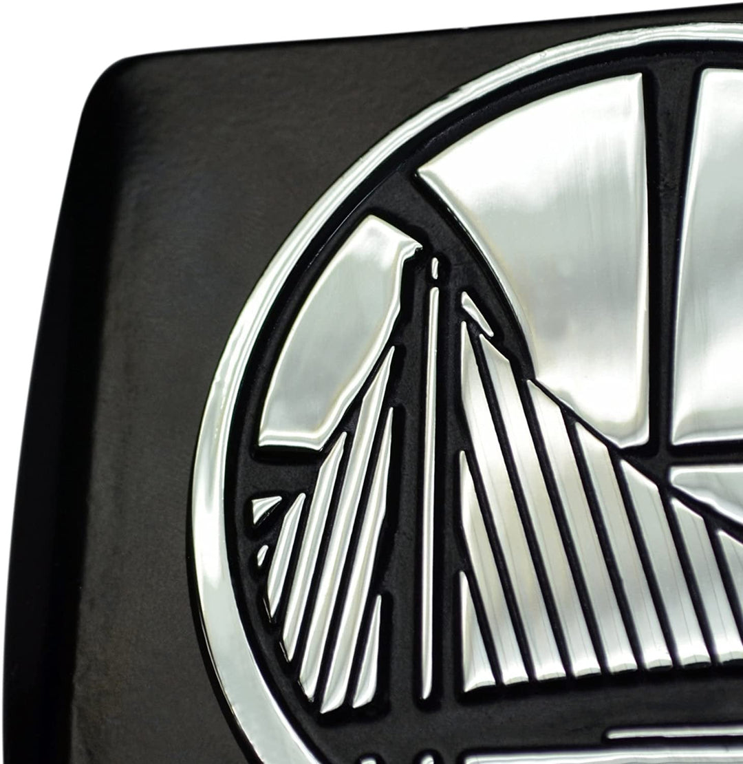 St Louis Cardinals Hitch Cover Solid Metal Black Chrome Bird Logo Square Type III