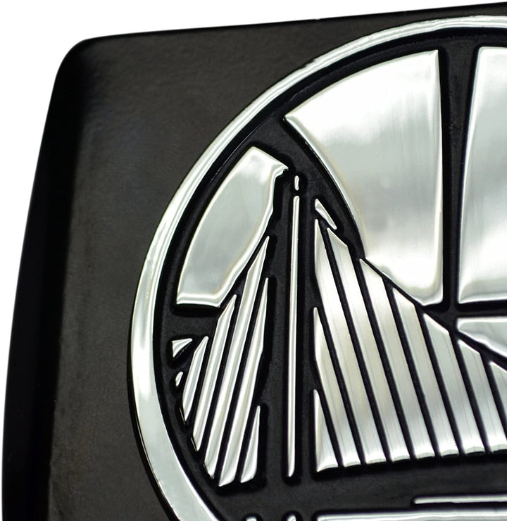 St Louis Cardinals Hitch Cover Solid Metal Black Chrome Bird Logo Square Type III