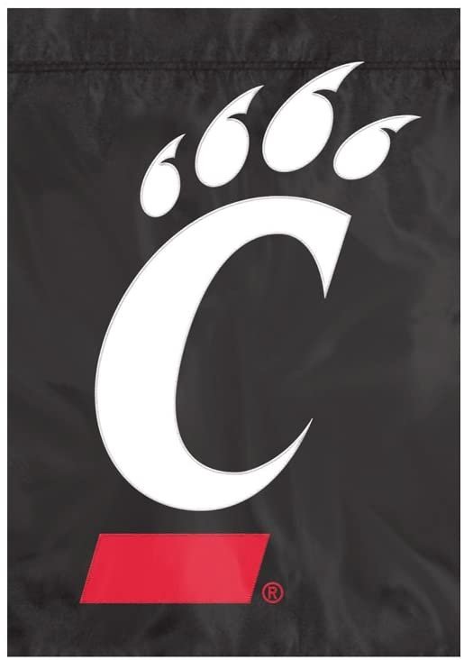 University of Cincinnati Bearcats Premium Garden Flag Banner Applique Embroidered 12.5x18 Inch
