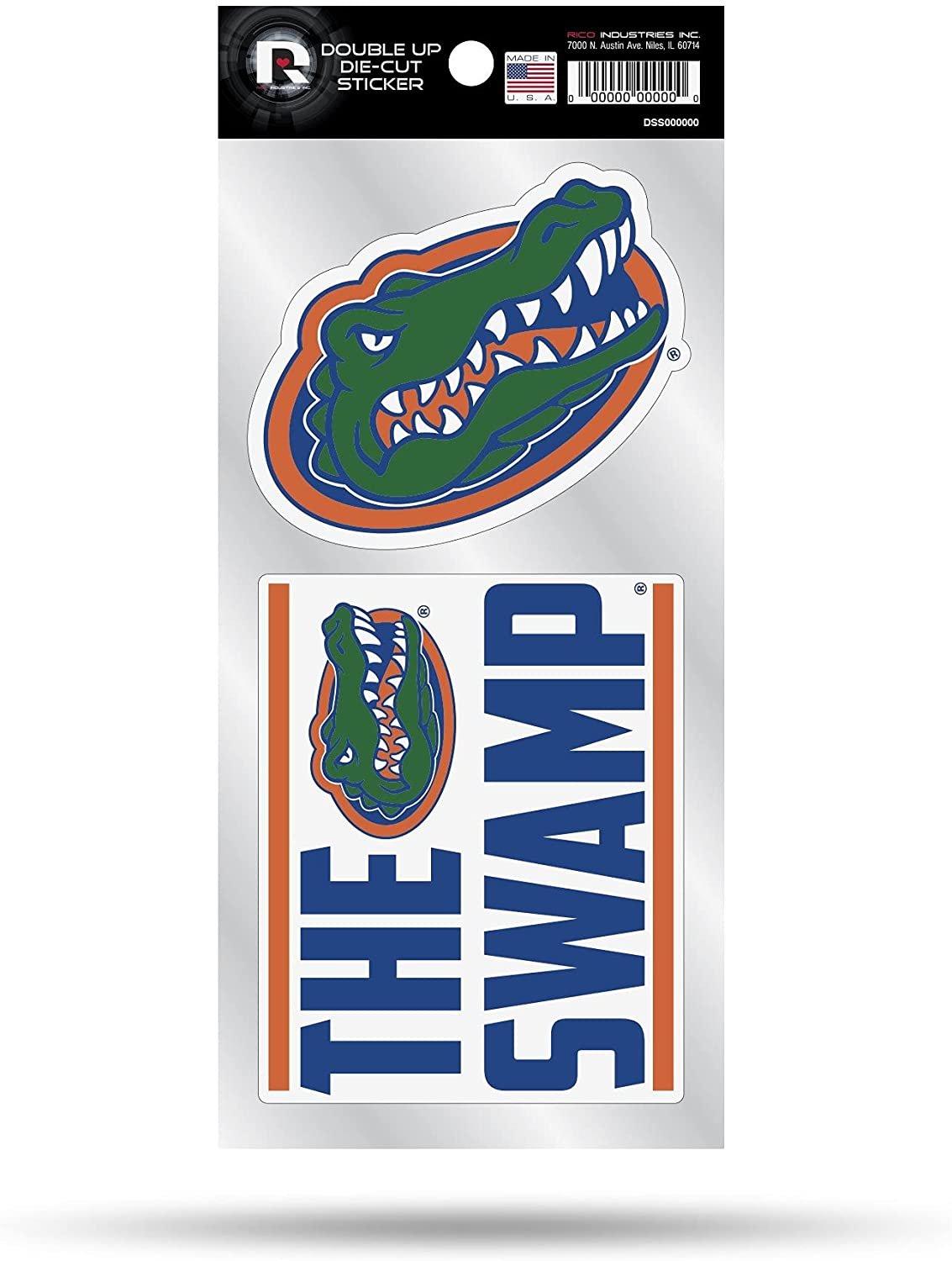 University of Florida Gators 2-Piece Double Up Die Cut Sticker Decal S ...