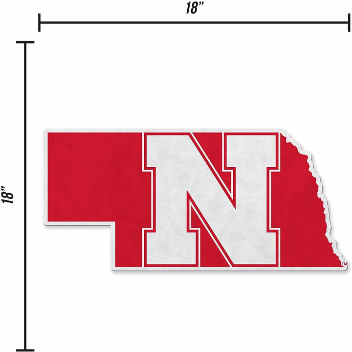 University of Nebraska Cornhuskers Soft Felt Pennant, Logo Design, Shape Cut, 18 Inch, Easy To Hang