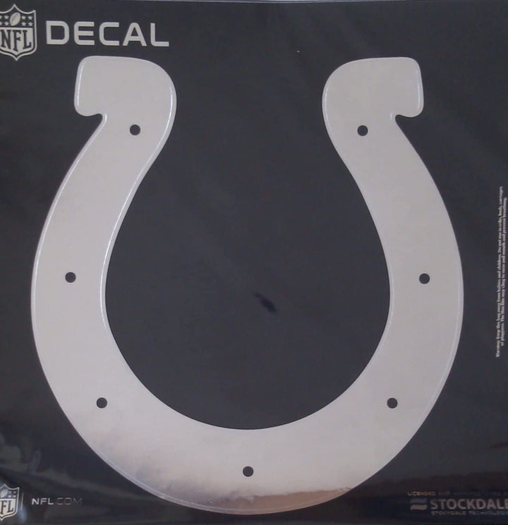 Indianapolis Colts 6 Inch Decal Sticker, Metallic Chrome Shimmer Design