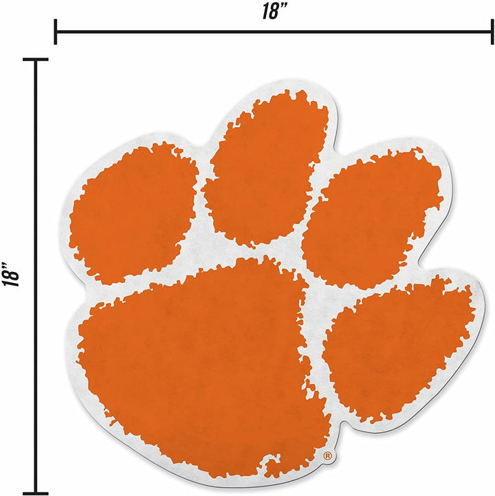 Clemson University Tigers Soft Felt Pennant, Logo Design, Shape Cut, 18 Inch, Easy To Hang