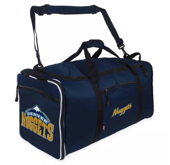 Denver Nuggets Duffel Bag Steal Design 28x11x12 Inch, Fold Up Zipper Design
