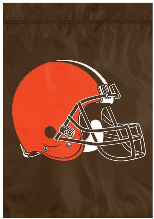 Cleveland Browns Premium Garden Flag Banner Applique Embroidered 12.5x18 Inch